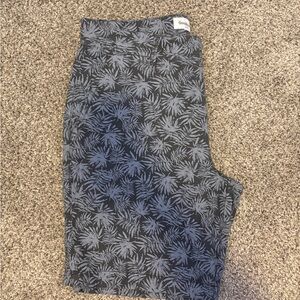 Goodfellow & Co Black Shorts with Slate Leaf Trim